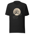 Bonsai Moon | Japanese Minimalist Tee - Black Heather