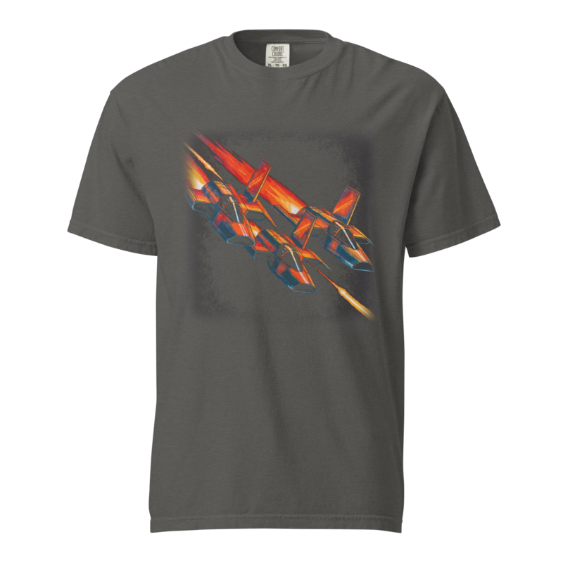 Down the Trench | Retro Space Opera Tee - Pepper