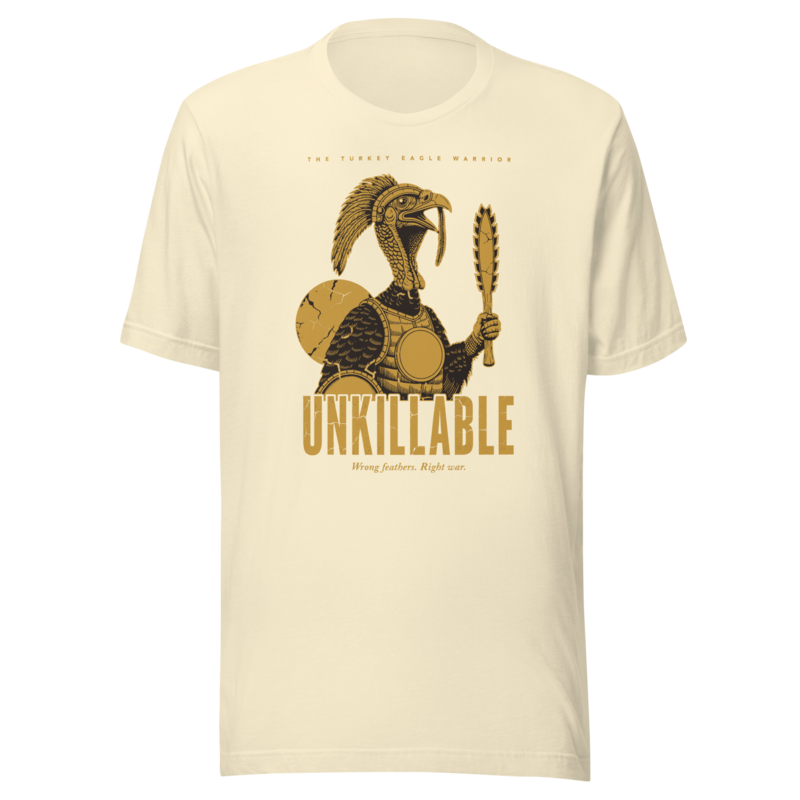 Turkey Eagle Warrior | Unkillable Warrior Tee - Natural