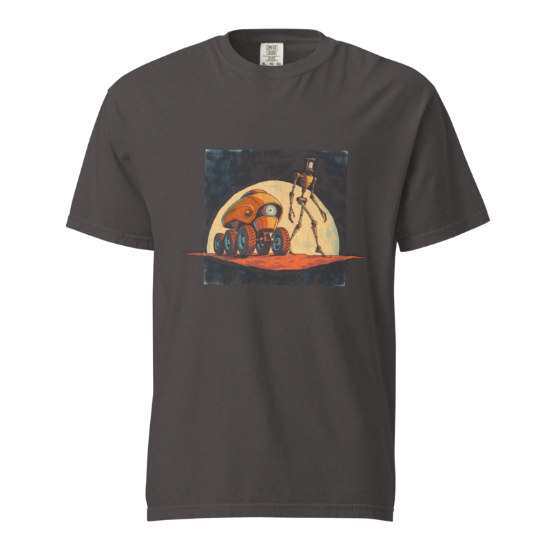 Two Droids, One Desert | Retro Space Opera Tee - Graphite