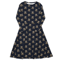 Midnight Marginalia | Romantasy Dress — Midi with Pockets — supplier mockup