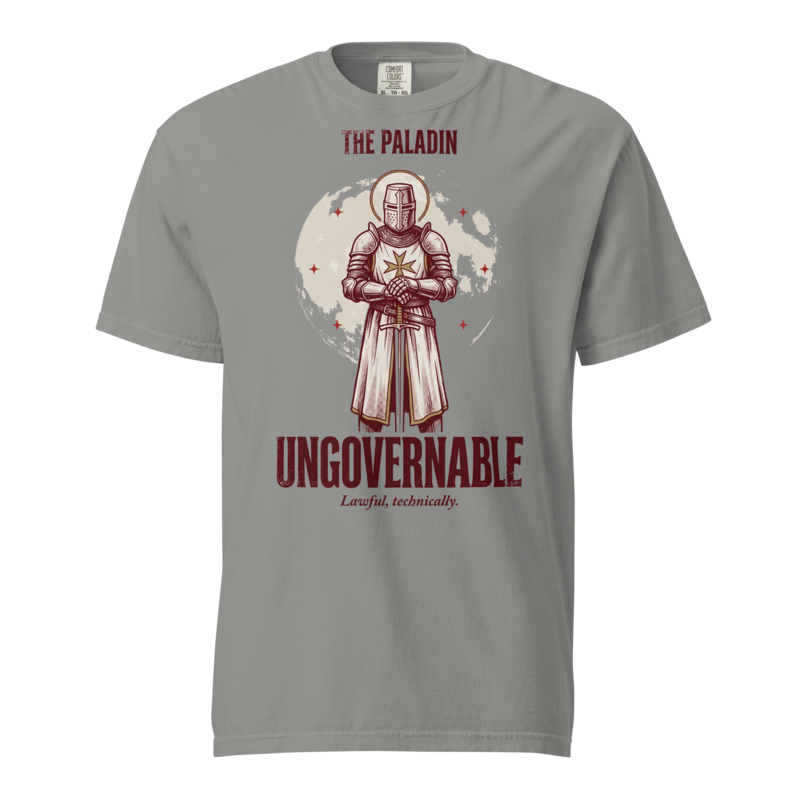 Paladin - Ungovernable | TTRPG Class Shirt | Vintage Tabletop RPG Tee