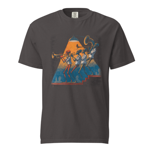 Last Call at the Spaceport | Retro Space Opera Tee - Graphite