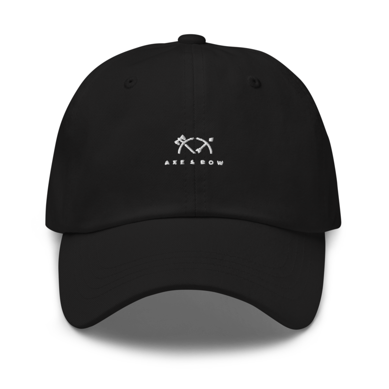 Classic Dad Hat with the Axe & Bow Twist - Black