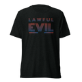 Lawful Evil Shirt - Solid Black Triblend