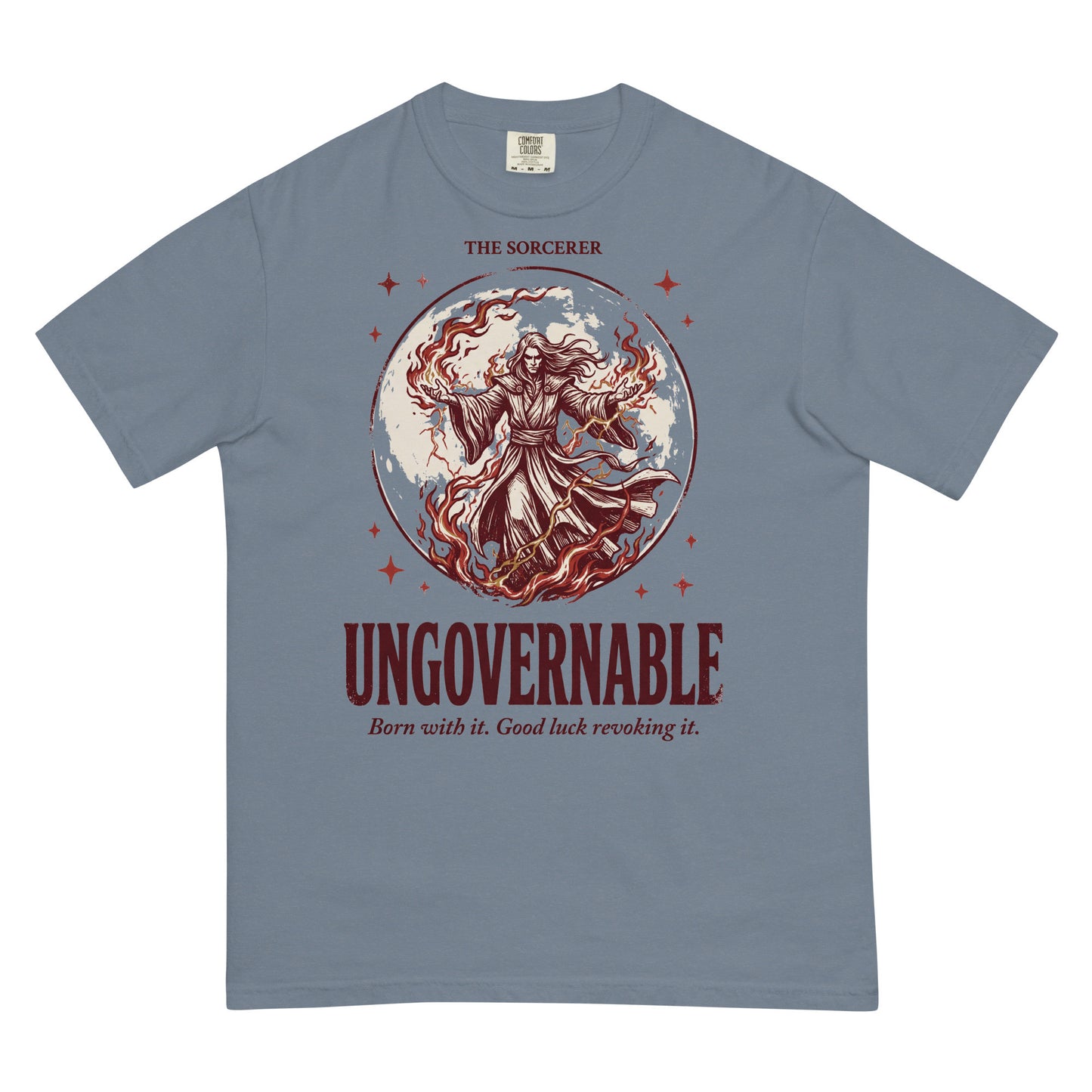 Sorcerer - Ungovernable | TTRPG Class Shirt | Vintage Tabletop RPG Tee