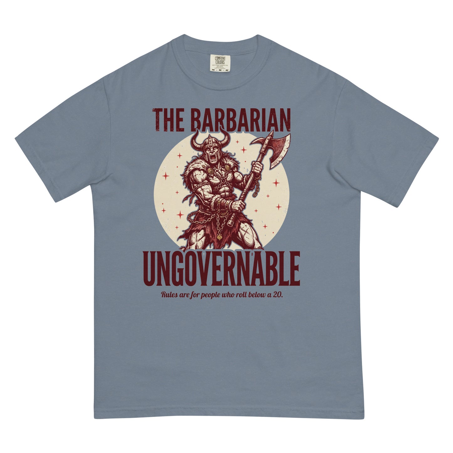 Barbarian - Ungovernable | TTRPG Class Shirt | Vintage Tabletop RPG Tee