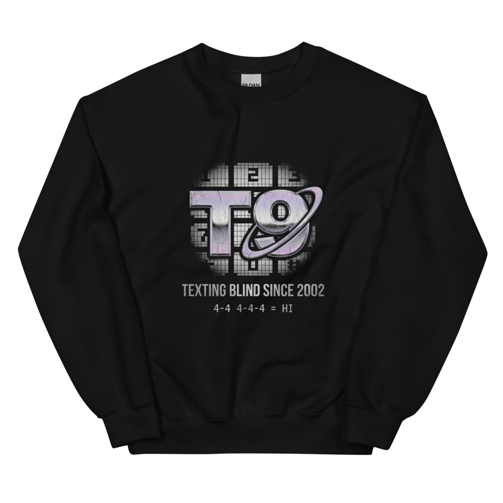 T9 Forever | Y2K Nostalgia Tee - Crewneck Black