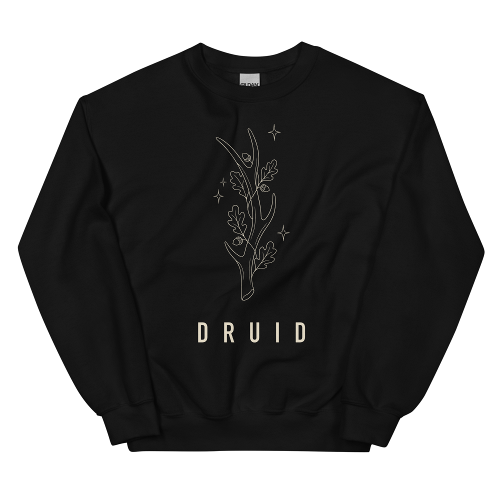 Druid | TTRPG Class Line - Crewneck Black