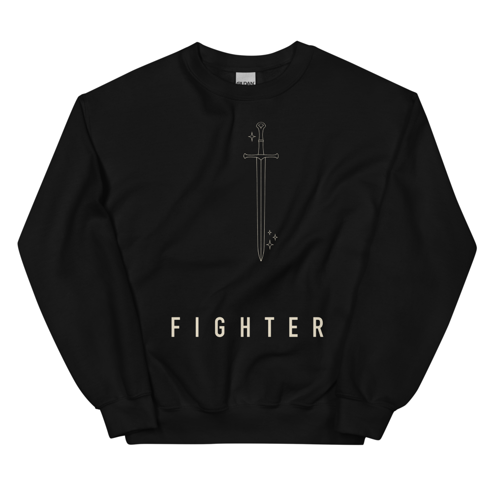 Fighter | TTRPG Class Line - Crewneck Black