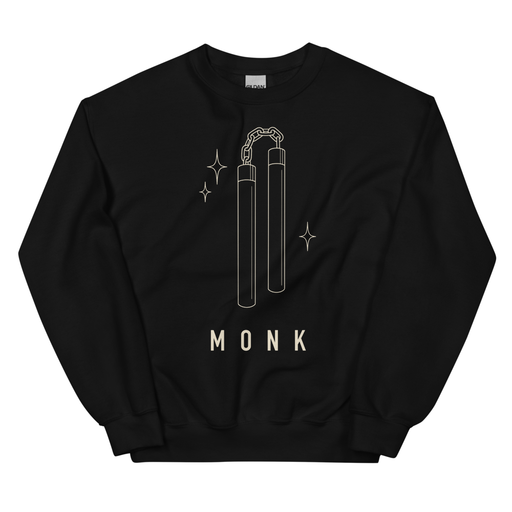 Monk | TTRPG Class Line - Crewneck Black
