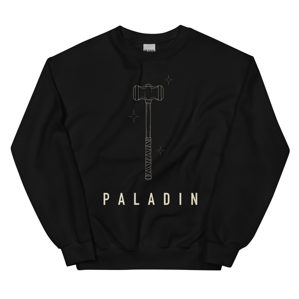 Paladin | TTRPG Class Line - Crewneck Black