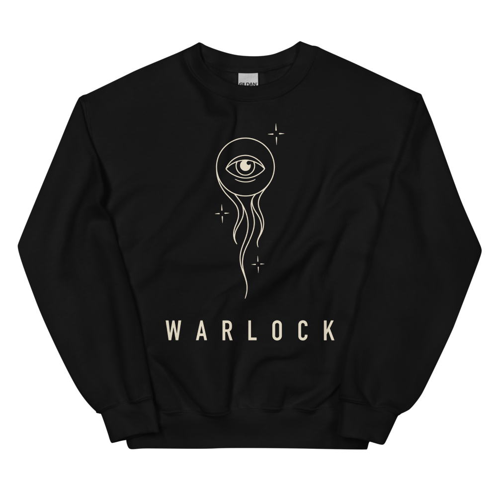 Warlock | TTRPG Class Line - Crewneck Black