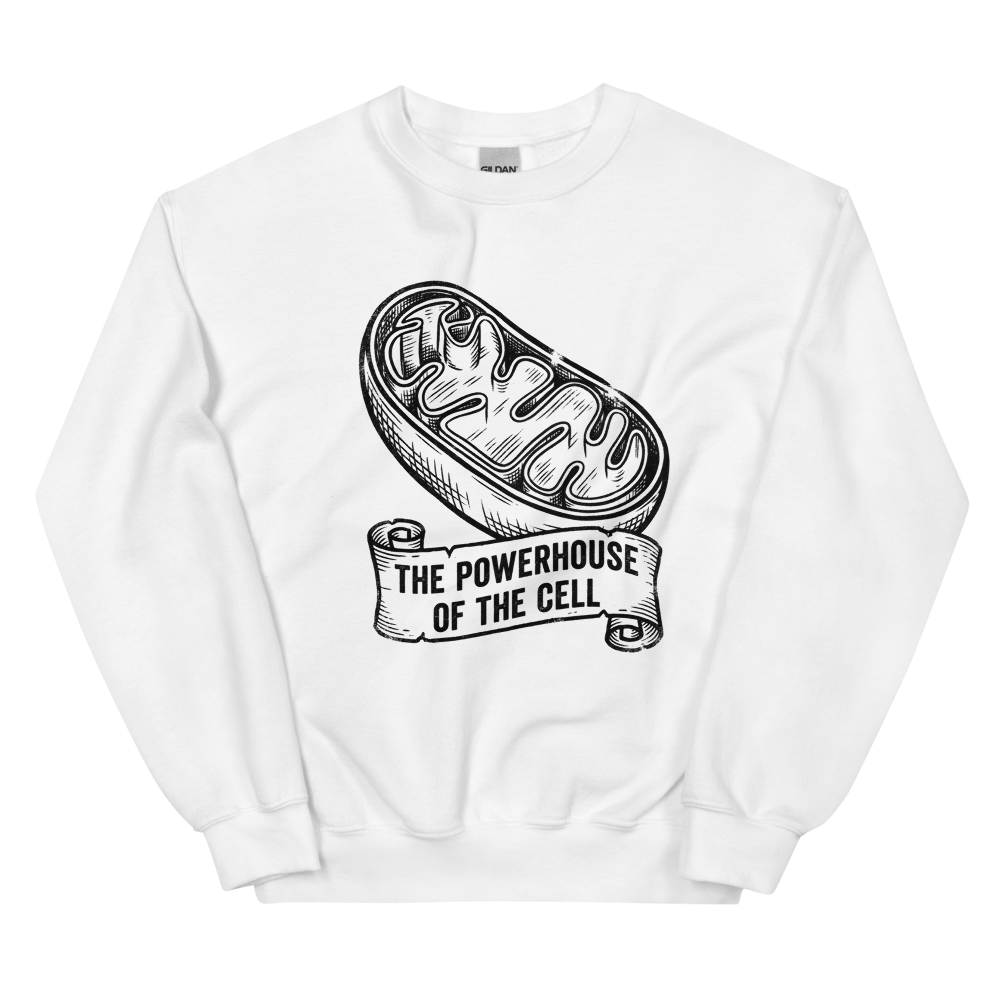 Mitochondria: The Powerhouse of the Cell | Vintage Science - Crewneck White