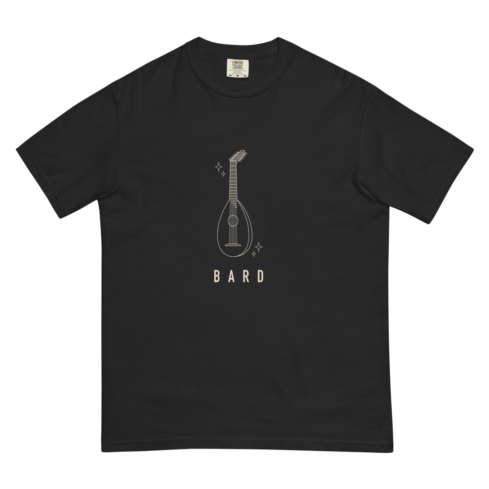 Bard | TTRPG Class Line - Heavyweight (Comfort Colors 1717) Black