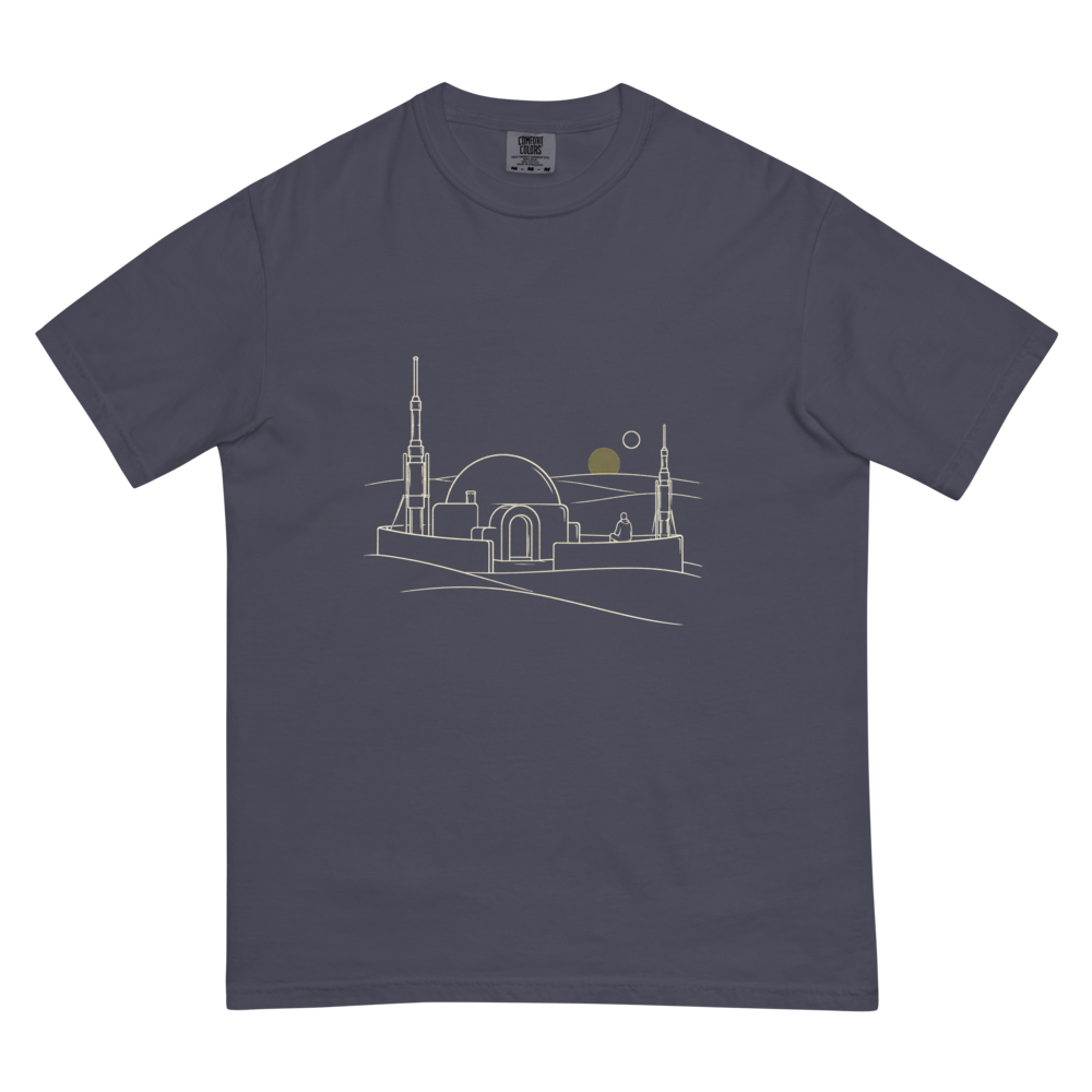 Second Sundown | Retro Space Opera Tee - Navy