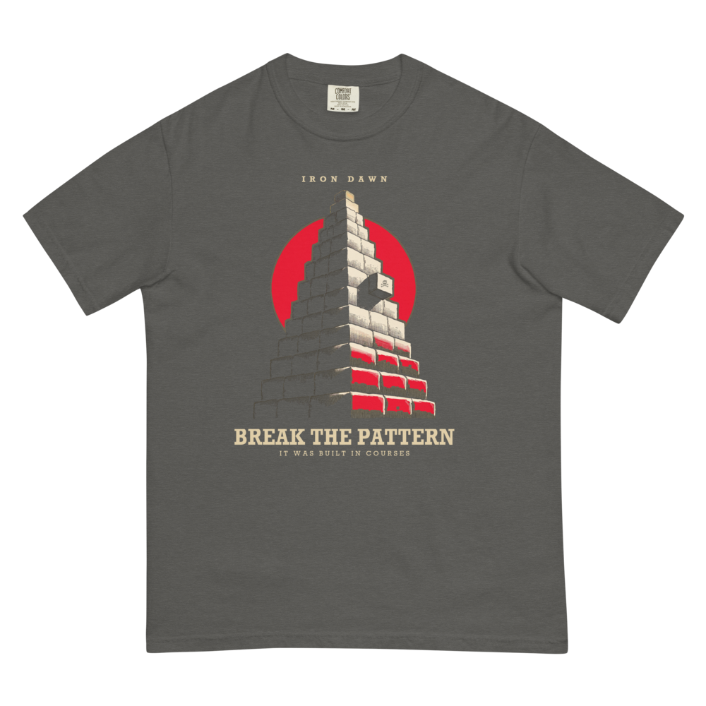 Break the Pattern | Iron Dawn Ziggurat Tee - Pepper