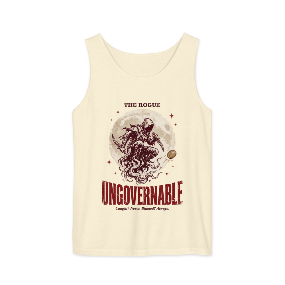 Rogue - Ungovernable | TTRPG Class | Vintage Tabletop RPG - Tank Ivory (artwork corrected)
