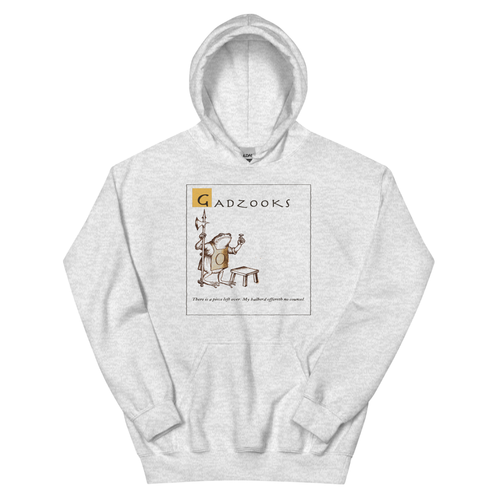 Gadzooks: A Piece Left Over | Ye Olde Grievance Tee - Hoodie Ash