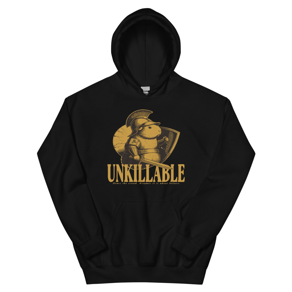 Guinea Pig Gladiator | Unkillable Warrior - Hoodie Black