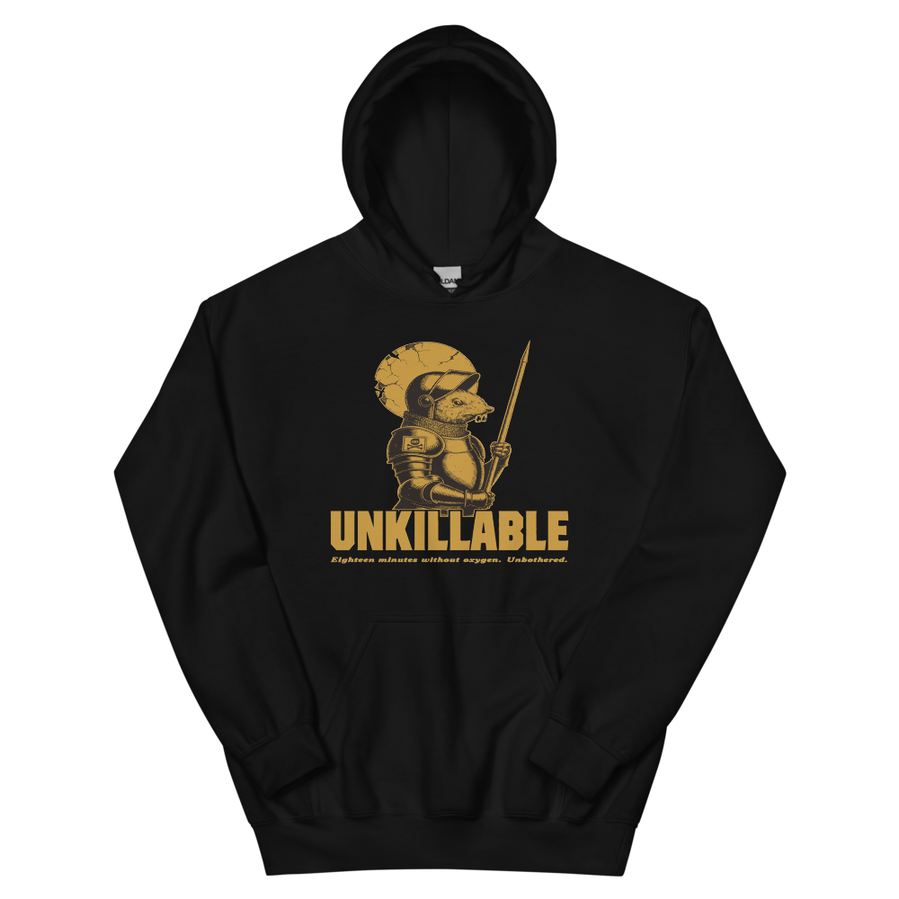 Naked Mole-Rat Knight | Unkillable Warrior - Hoodie Black