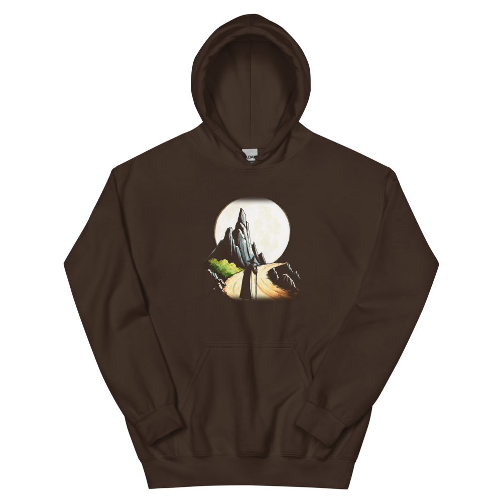 The Wandering Wizard | Retro Fantasy - Hoodie Dark Chocolate