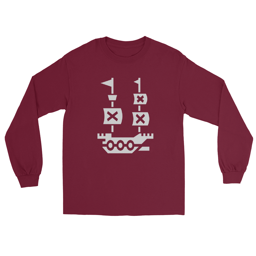 Full Speed Ahead Pirate Ship Oversized - Maroon