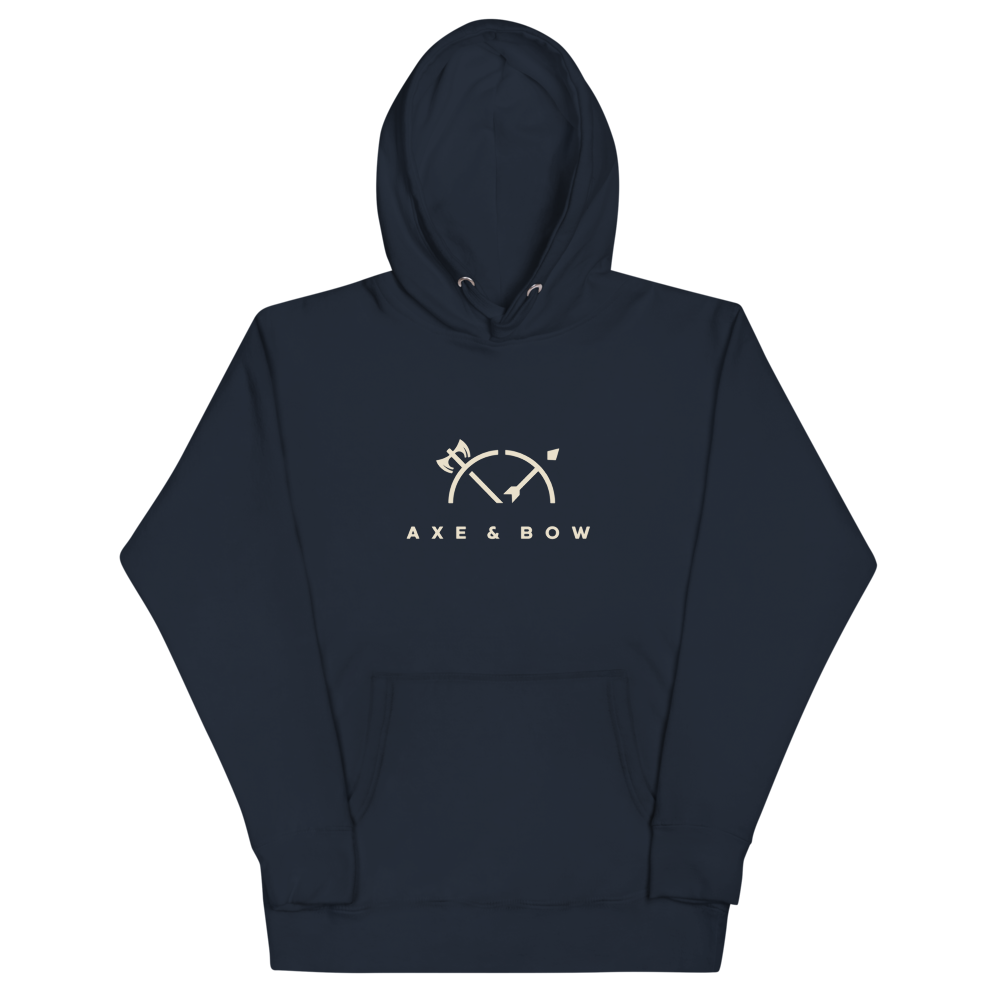 Axe & Bow T-Shirt - Hoodie Navy Blazer