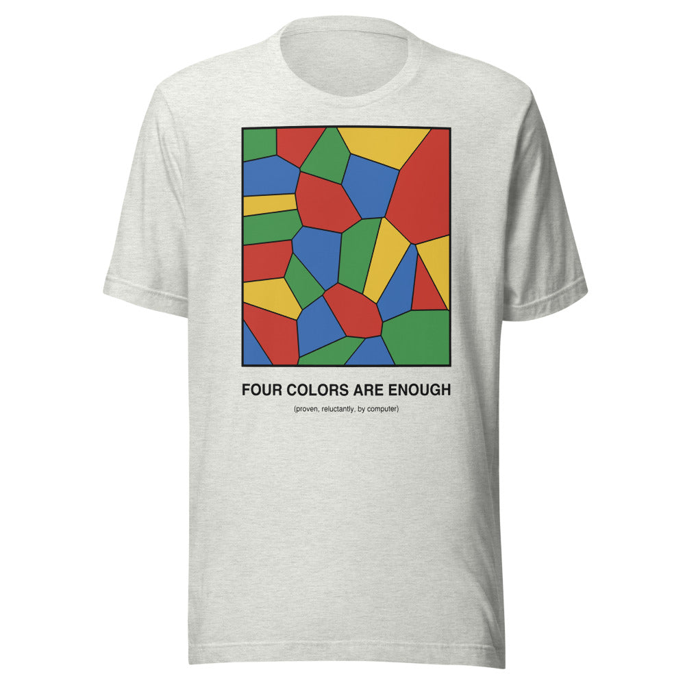Four Colors Are Enough | Math Theorem Tee
