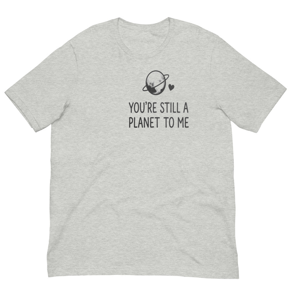 You're Still a Planet to Me | Retro Astronomy Tee print detail 3