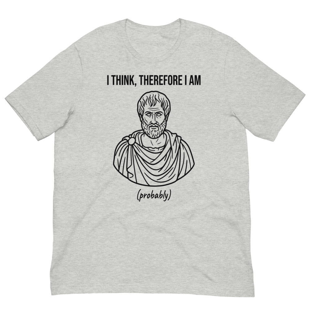 I Think, Therefore I Am (Probably) | Philosophy Tee print detail 3