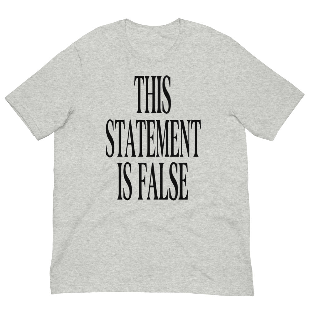 This Statement Is False | Paradox Tee print detail 3