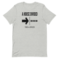 A House Divided: Tabs vs Spaces | Programmer Tee - Athletic Heather