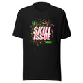 Skill Issue (Mine) | Neon Splatter Arcade Tee Black flat lay