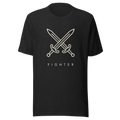 Fighter | TTRPG Class Icon Tee - Black Heather