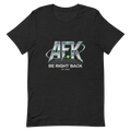 AFK (Be Right Back) | Y2K Chrome Tee - Black Heather