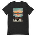 Visit Beautiful Lag Lake | Retro Gaming Travel Tee - Black Heather
