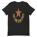 The Lone Star State | Retro Texas Tee - Black Heather