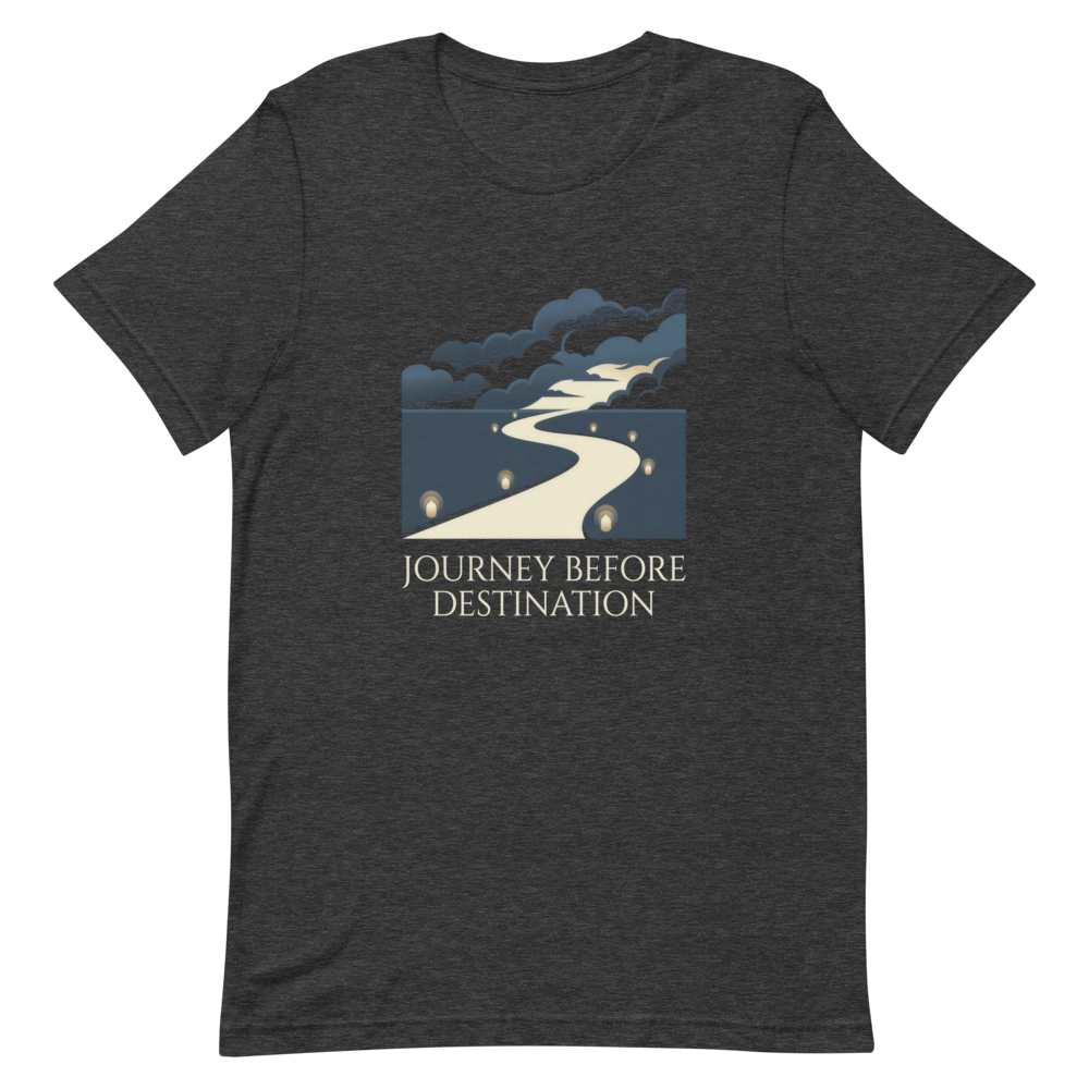 Journey Before Destination | Epic Fantasy Reader Tee - Dark Grey Heather
