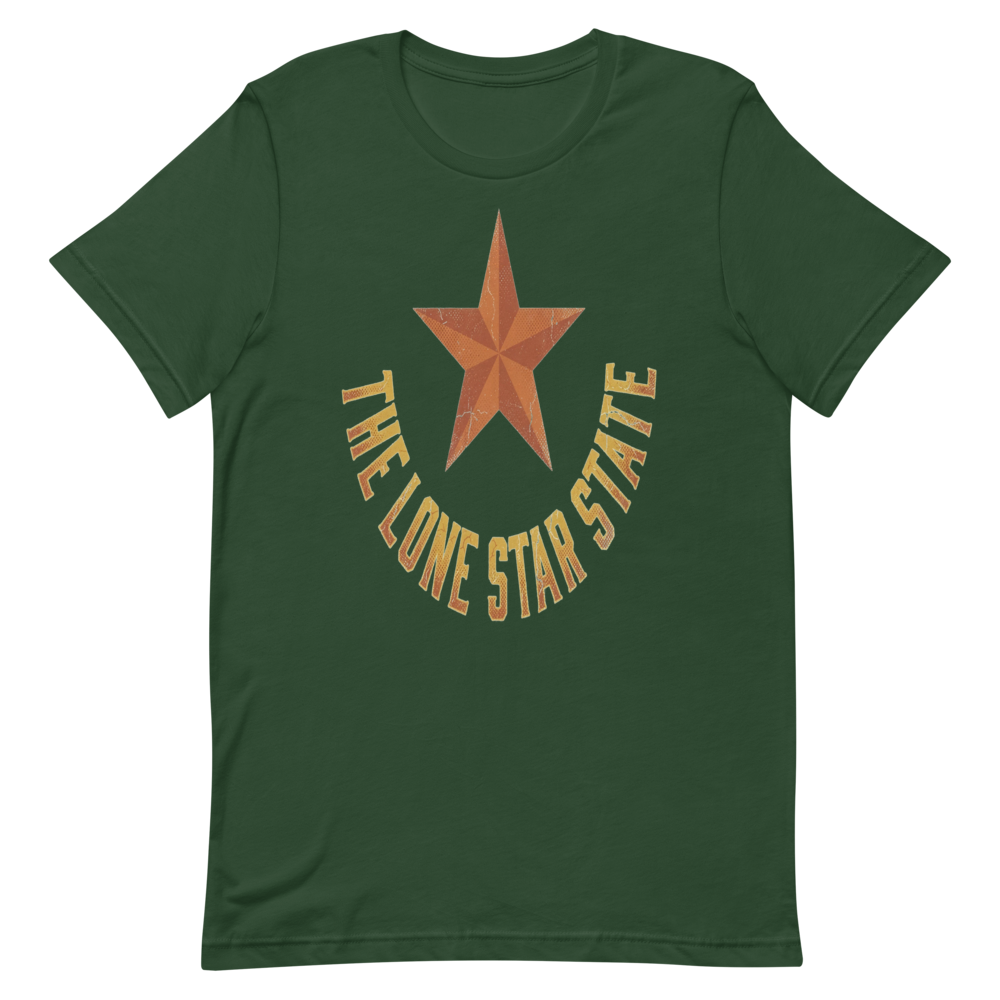 The Lone Star State | Retro Texas Tee - Forest