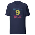 Continue? You Still Have Time | Arcade CRT Tee Navy flat lay