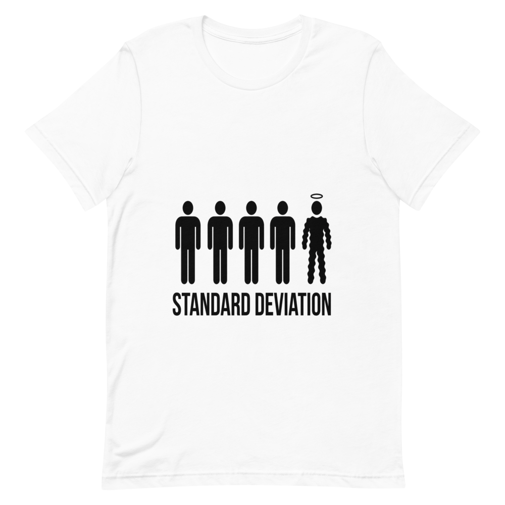 Standard Deviation | Statistics Tee - White