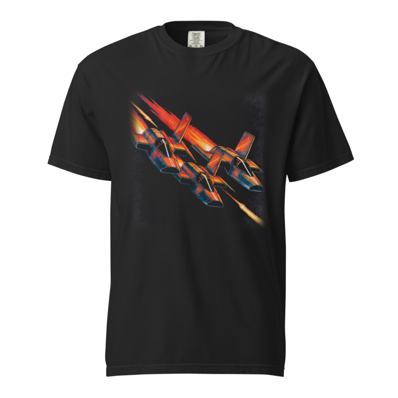 Down the Trench | Retro Space Opera Tee - Black