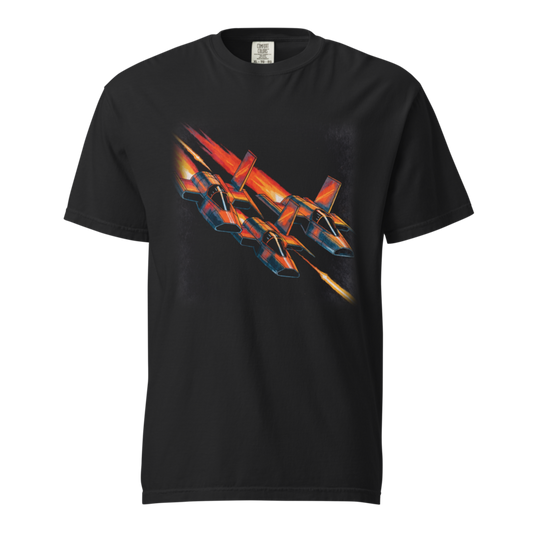 Down the Trench | Retro Space Opera Tee - Black