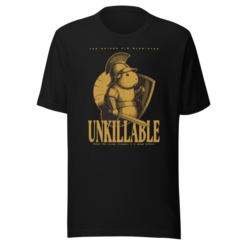Guinea Pig Gladiator | Unkillable Warrior Tee