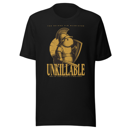 Guinea Pig Gladiator | Unkillable Warrior Tee - Black