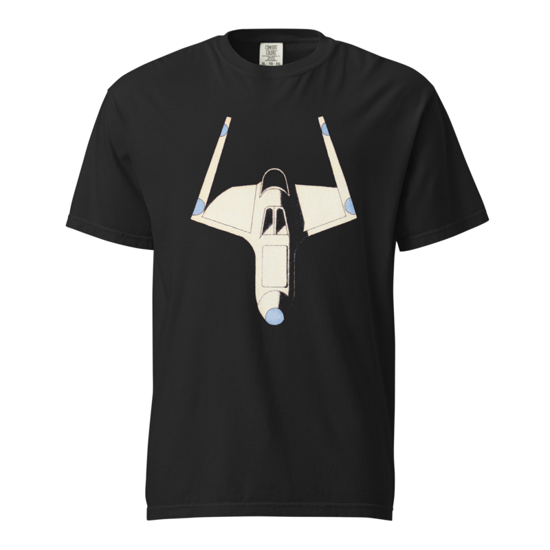 Nine Wing, Lamps | Retro Space Opera Tee - Black