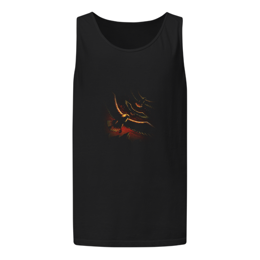 Over the Crags | Retro Fantasy Tank - Black