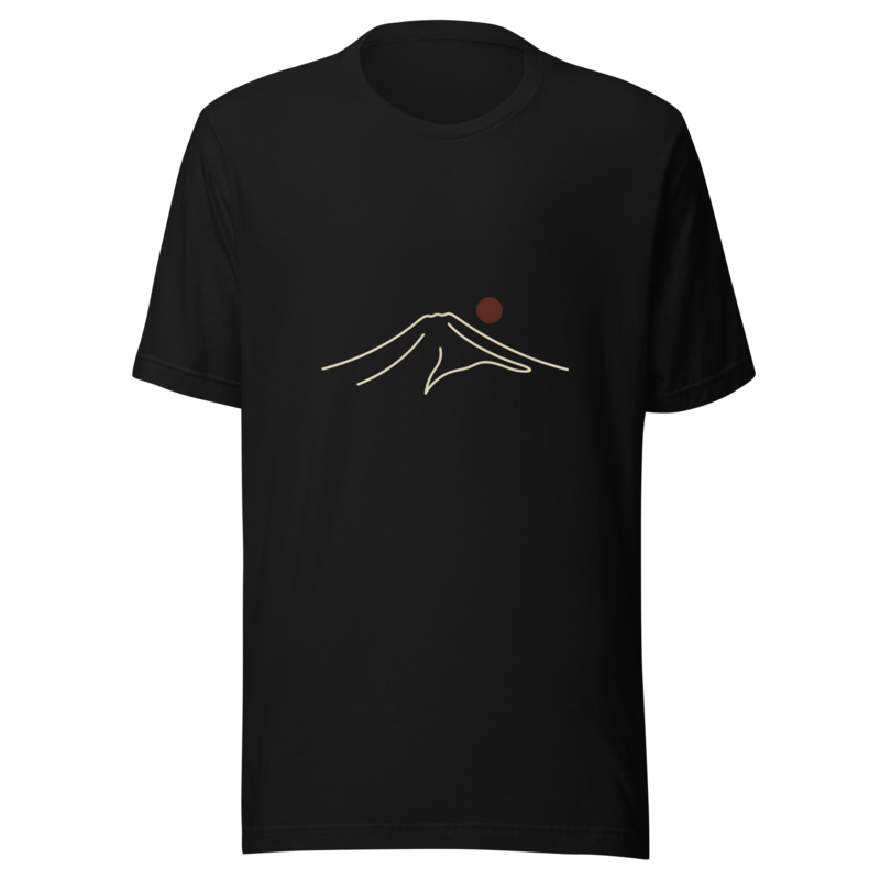 Fuji Minimal | Japanese Minimalist Tee - Black