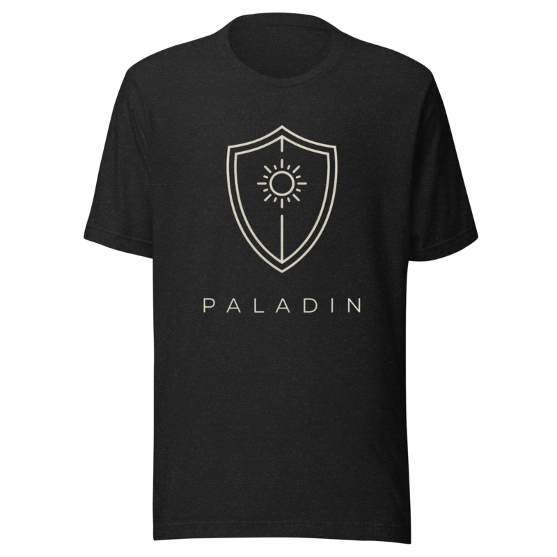 Paladin | TTRPG Class Icon Tee - Black Heather